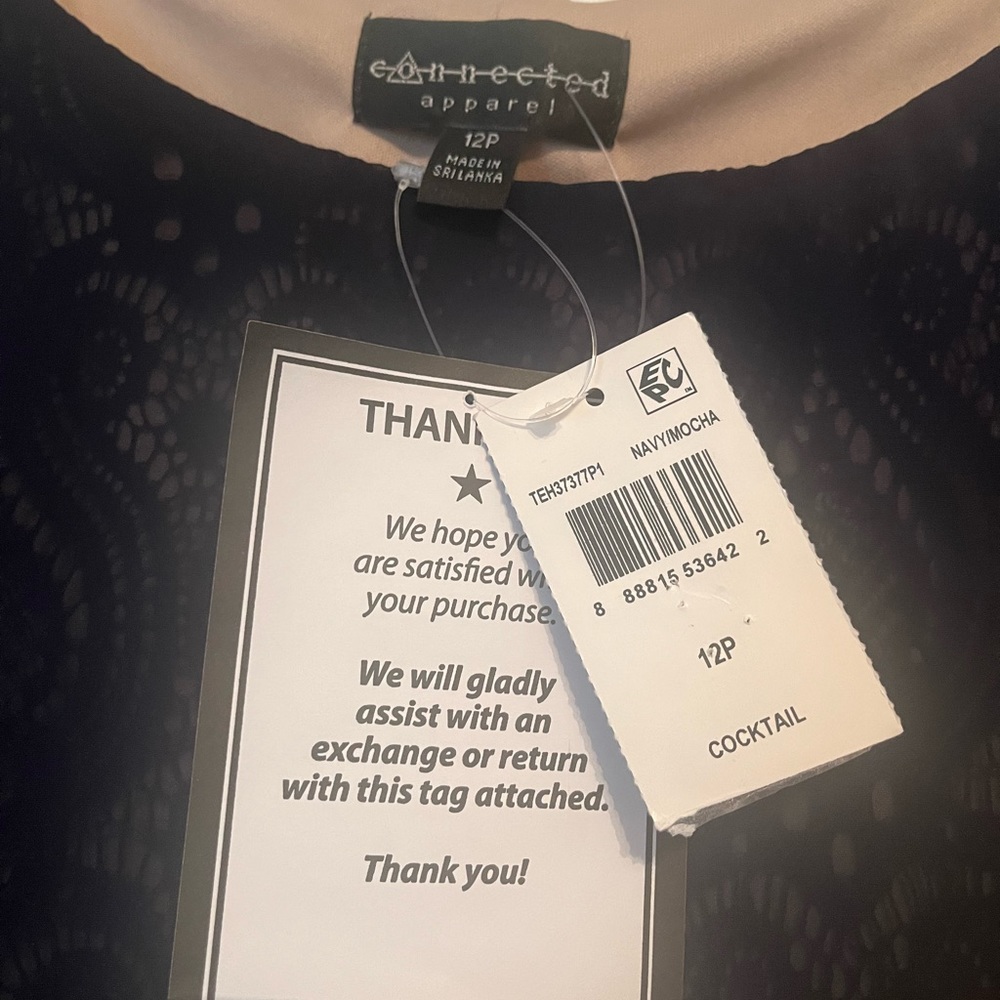 NWT NAVY 12P Cocktail dress